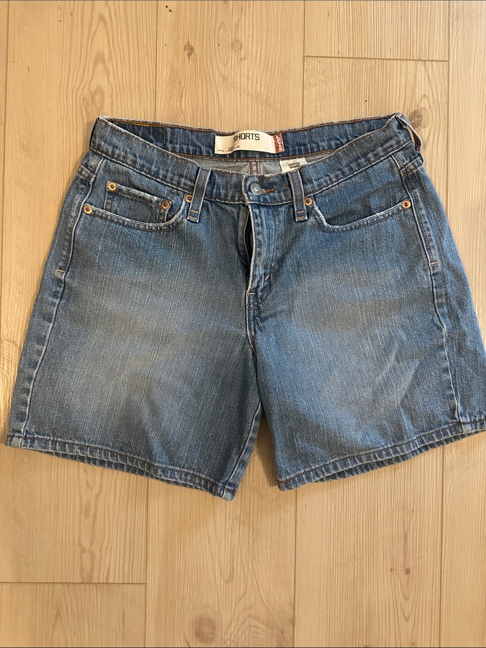 Levi's Light Blue Denim Shorts
